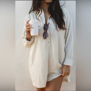 Solai - Coastal Button Down Romper